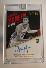 Tyrese Haliburton Noir Silver Screen Rookie 1 of 1 (White Box) 
