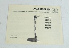 MÄRKLIN 446 Anleitung für Einbau Märklin Signale H0 Bedienungsanleitung manual !