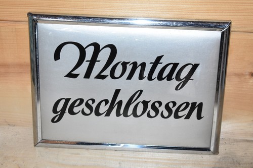 Original altes imoglasschild - original,