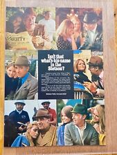 Stetson Hats 1960s retro style Hut Original 1969 Vintage Advert Werbung Reklame