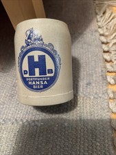 Dortmunder Hansa Bier Steingut Bierkrug 0,25
