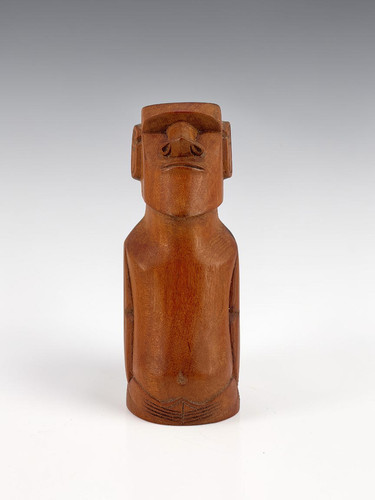 Vintage moai holzfigur - vintage, wood