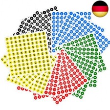 Nummern Aufkleber, Nummerierte