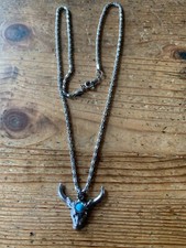 Edelstahl Halskette " BÜFFELKOPF "