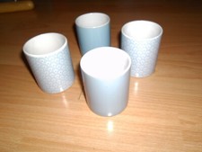 4x Teelichthalter - Porzellan