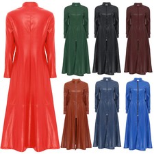 Damen leder trenchcoat - damen,