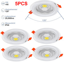 5x LED Einbauleuchte 6W 18W