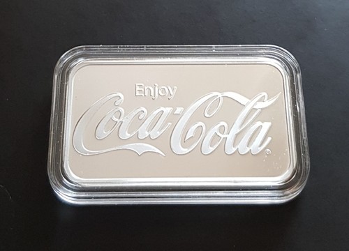 1oz silber coca cola barren - coca,