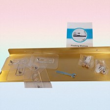Duschablage Ohne Bohren Gebürstet Gold, Metall Regale für Wände 2er Set, 40cm