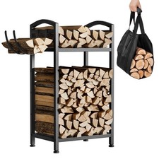 Kaminholzregal aus Metall mit