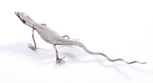 Silberfigur miniatur lurch - silberfigur,