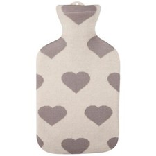 Sänger Wärmflasche 2,0 l, Herz-As Strickbezug