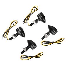 2 Paar LED Micro Motorrad Blinker Bullet Komplettset universal vorn hinten 12V