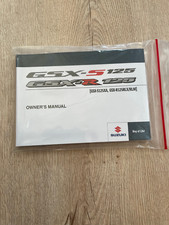orig Suzuki GSX-S 125, GSX-R 125 Bedienungsanleitung,Fahrerhandbuch eng.