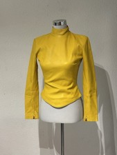 Echtleder Ledertop Crazy Outfits DS-100Gr. S 36 US8 gelb