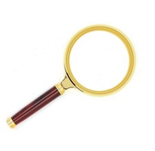 Lupe Handlupe Leselupe Vergrößerungsglas Lesehilfe Vintage 60mm