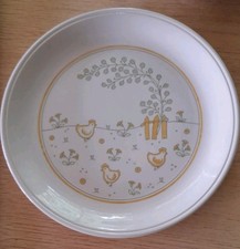 Biltons England Keramik Teller Schüssel  Hühner Motiv Vintage 6er Set Rarität