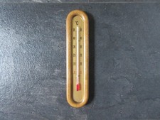 Thermometer / Wandthermometer / Holz / Eiche