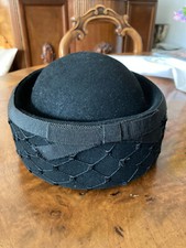 Damen-Hut schwarz mit Spitze, Zwanziger 20er Jahre-Party