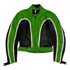 kawasaki lederjacke vintage motorradjacke größe 48 hergestellt in england top