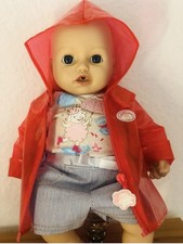 Baby Annabell-Baby Born-Puppen Kleid-Regenmantel-Kurze Hose+T-Shirt-Regenspaß!
