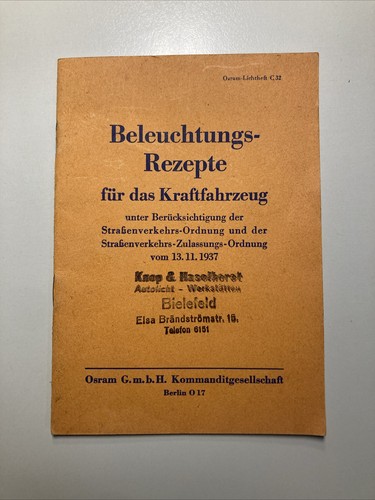 1937 osram beleuchtungsrezepte - 1937,