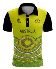 Australien Cricket 2022 Champions T20 WM Trikot Premium Stoff Replica