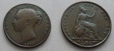1Farthing 1845  - Victoria  -