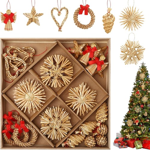 Strohsterne christbaumschmuck - strohsterne,