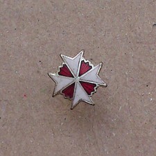 Templer Kreuz - Malteser Kreuz - Tempelritter - Pin - Anstecker - (AB180.5)