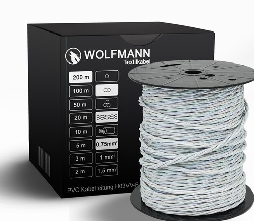 Adrig textilkabel stoffkabel - textilkabel,