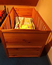 Kinderbett, Wandelbett mit Matratze, wächst mit , (140x70cm)