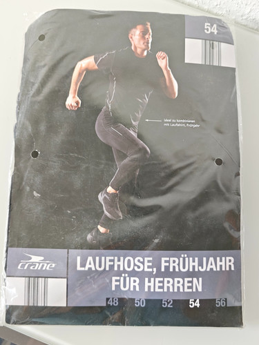 Crane schwarze laufhose - crane,