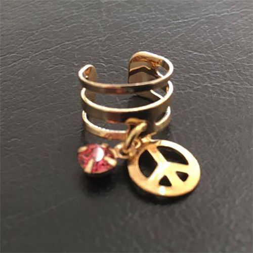 Zehenring vergoldet peace - vergoldet,