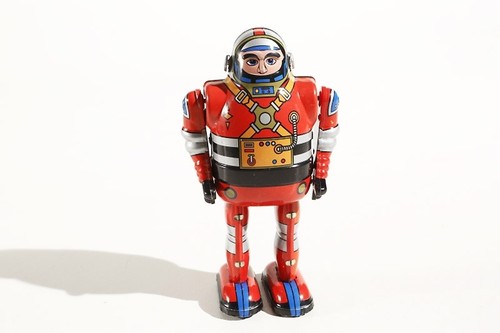 Blechspielzeug astronaut - blechspielzeug,