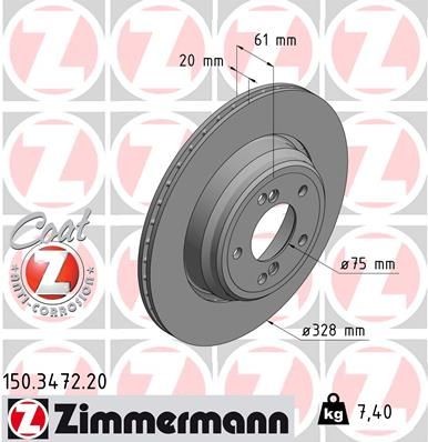 Zimmermann bremsscheibe - 2x,