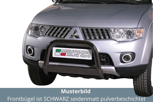 Frontbügel edelstahl schwarz - edelstahl,