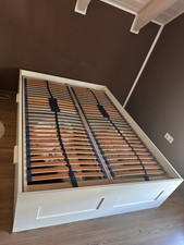 Brimnes IKEA Bett 140x200 mit 4 Schubladen und 2x 70x200 Lattenrosten