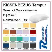 Kissenbezug für Tempur Sonata od. Curve S & M mit Reißverschluß, Fa. Kneer