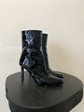 Sexy Echt Lackleder Boots Gr. 38 Massimo Dutti Stiefeletten Stiefel