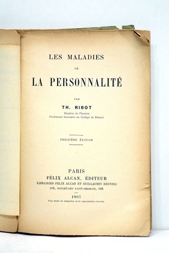 Altes buch ribot die - altes,
