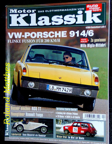 Motor klassik vw porsche - klassik, 4-04+vw-porsche