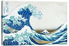 Leinwandbild die große welle - leinwandbild,