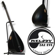 Kurzhals Saz Matt mit Gitar Burgu, inkl. Tonabnehmer, Tasche & Plektren