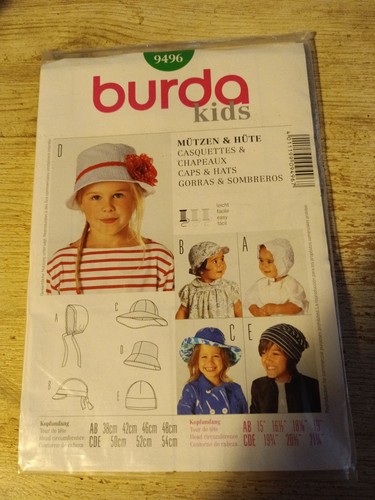 Burda kids schnittmuster 9496 - schnittmuster,