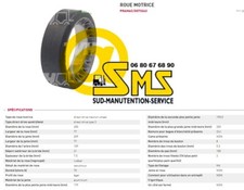 Antriebsrad gummi pramac - antriebsrad,
