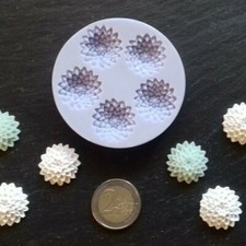 Silikonform Blumen Hortensien Tortendekor Fondant Zuckerpaste Schokolade 5tlg