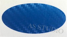 Folie 57x21mm carbon blau - 1x,
