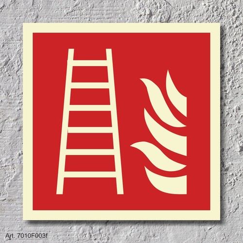 Feuerleiter brandschutzzeichen - feuerleiter,