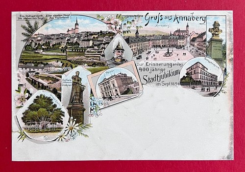 Anlass litho annaberg im - ak,